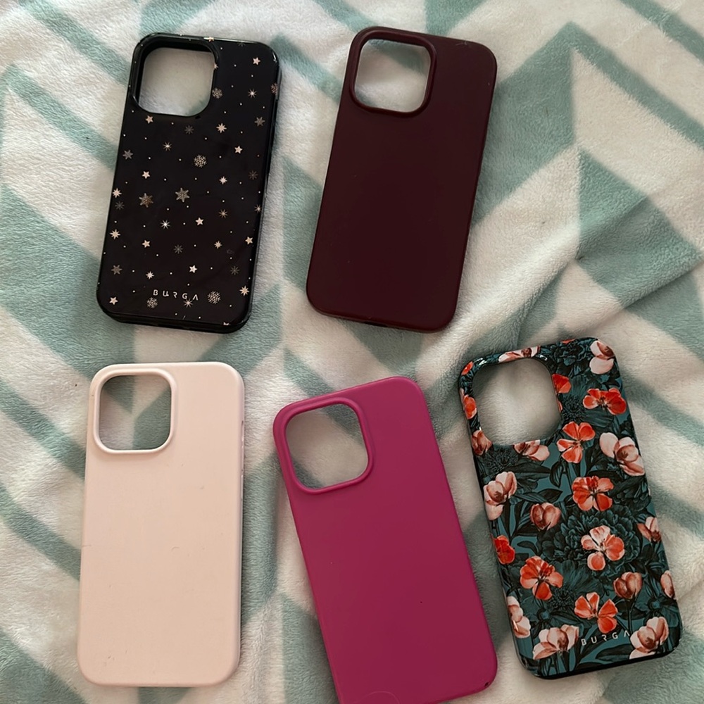Set of 5 iphone 13 pro / 12 pro cases